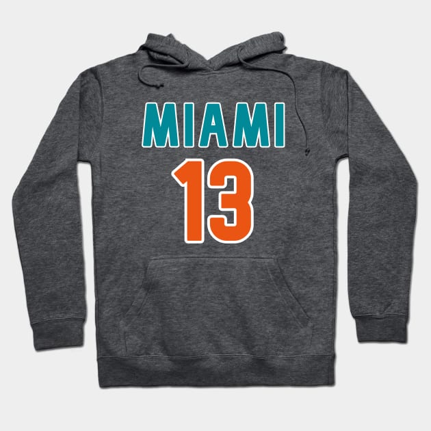 Miami Dolphins - Dan Marino 13 Hoodie by Pretty Good Shirts